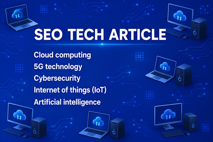 write technology articles on cloud computing, iot and 5g