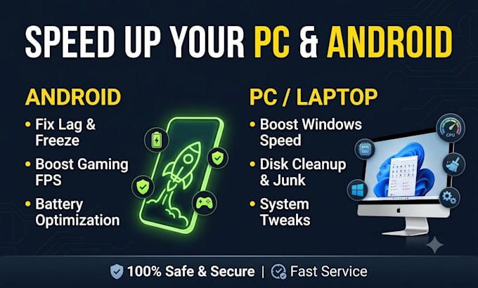optimize your android and PC for max speed and gaming