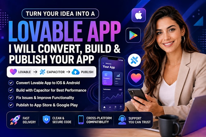 convert lovable to ios react native app base44 to ios rork app with capacitor