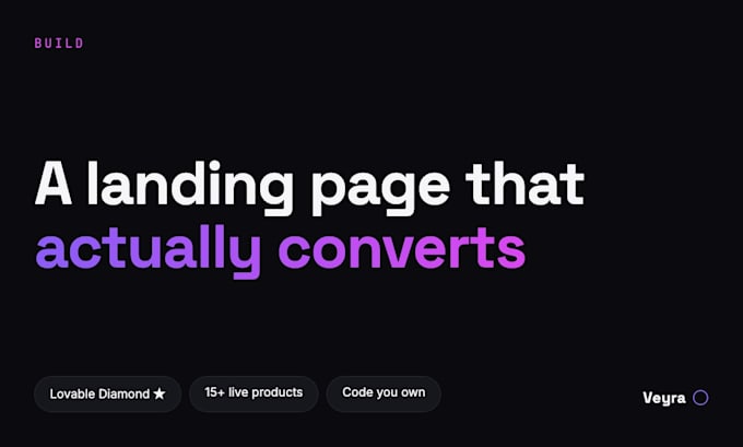 design and build a conversion optimized landing page
