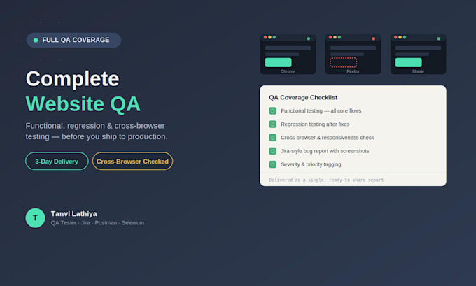 do manual testing and provide detailed bug reports