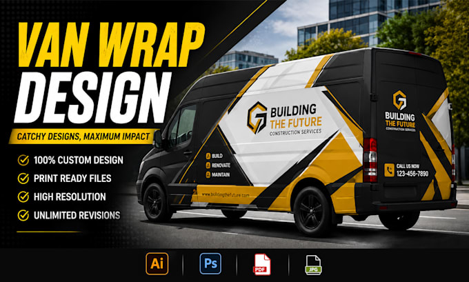 create van wrap or any vehicle wrap design
