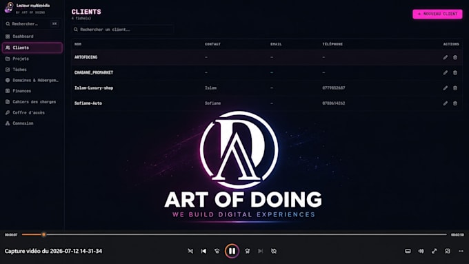 develop a custom ai saas web application with modern UI