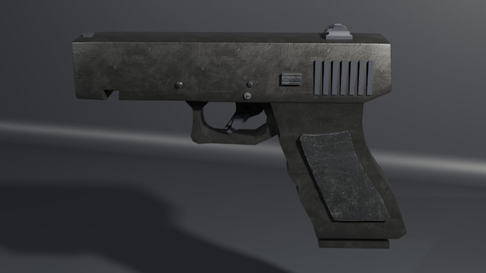 create optimized weapon game assets in blender