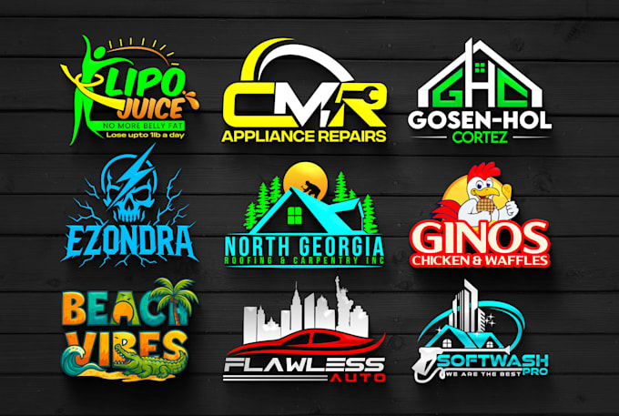 do modern custom logo design, redesign and brand identity