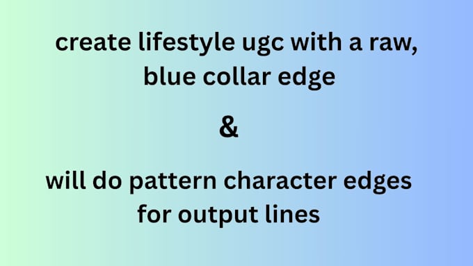 do pattern character edges for output lines