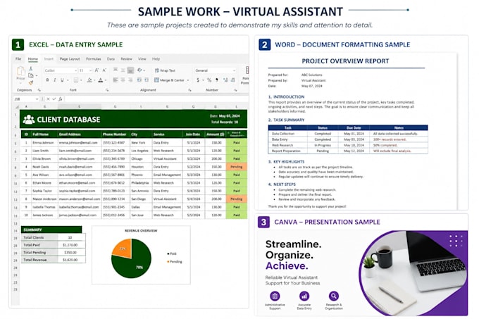 provide reliable virtual assistant services