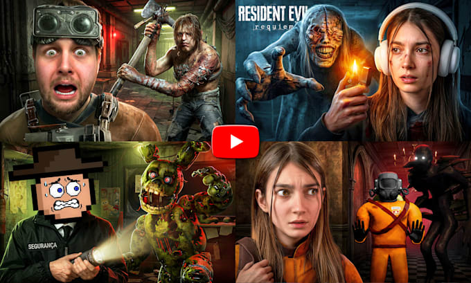 do a professional horror gaming thumbnail for youtube