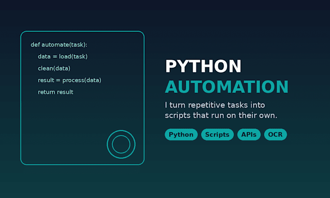 build a python script to automate your repetitive task