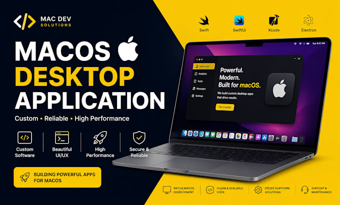 develop macos desktop app using swift, xcode, applescript, notarization