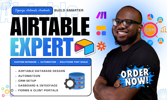 setup airtable crm database, airtable automation, interface, sofr webapp, n8n ai