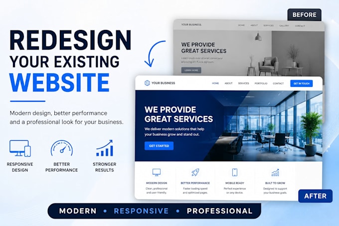 redesign and improve your existing website