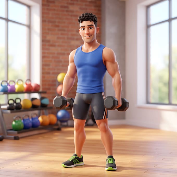 create professional 3d workout and exercise animation videos