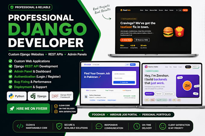 develop django rest API backend with python