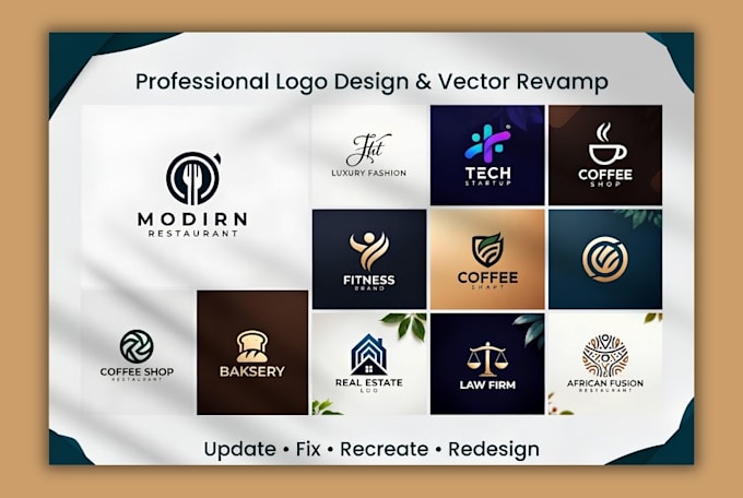 update, edit food logo design