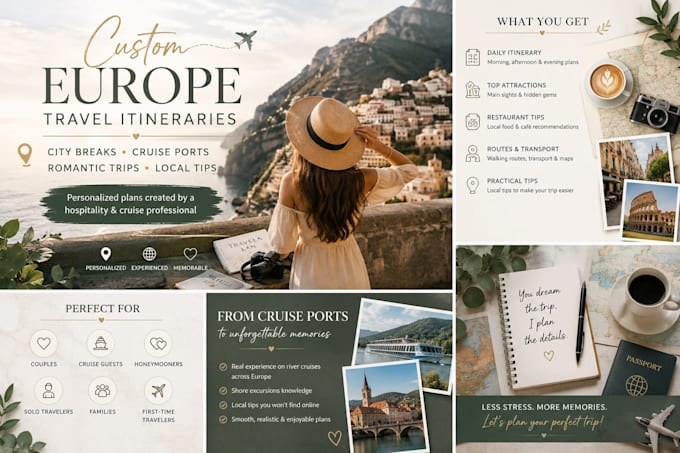 create a personalized europe travel itinerary with local tips