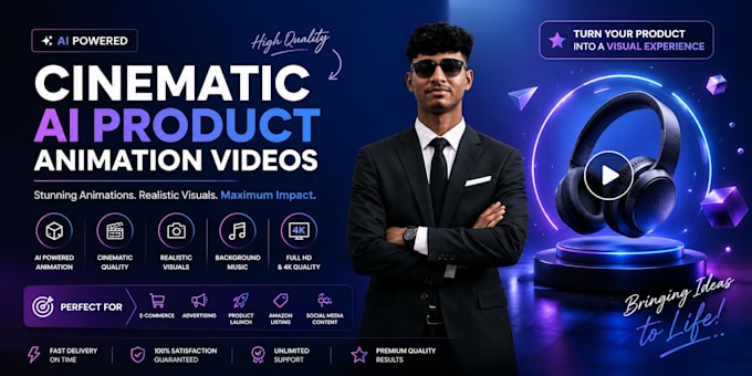 make ai generated product animation video ad