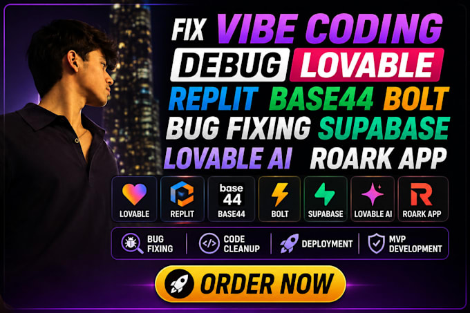 fix vibe coding debug lovable replit base44 bolt bug fixing supabase lovable ai