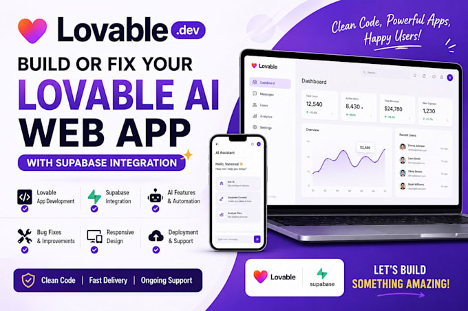fix your lovable ai web app with supabase lovable mvp saas webapp integration