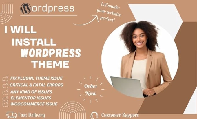 install any wordpress theme and fix wp issues in 24 hrs