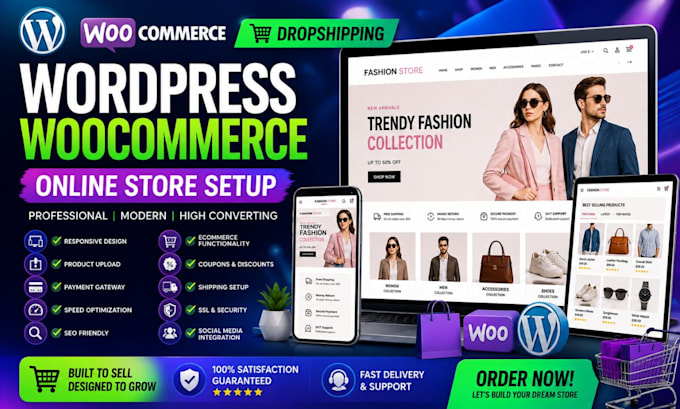 create a wordpress woocommerce dropshipping store