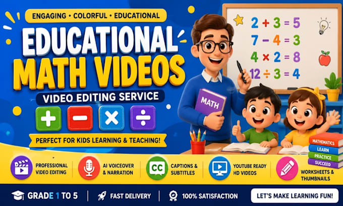 math video editing for kids
