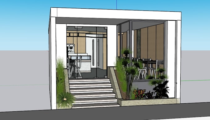 model your proyect in sketchup
