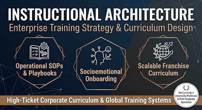 be your chief instructional designer for corporate training and curriculum