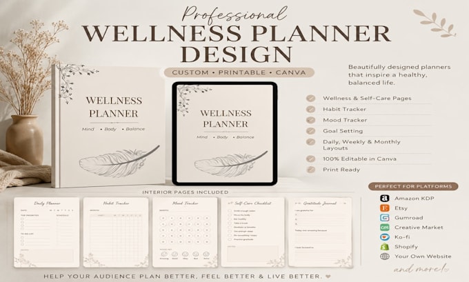 design custom printable planners