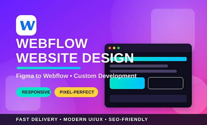 build or design webflow website, webflow landing page convert figma to webflow