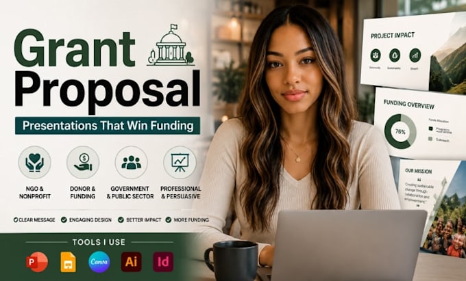 grant proposal presentation, government, ngo donor pitch deck, fund presentation