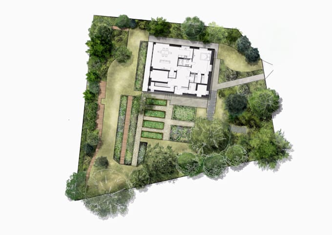 create a presentation ready landscape master plan