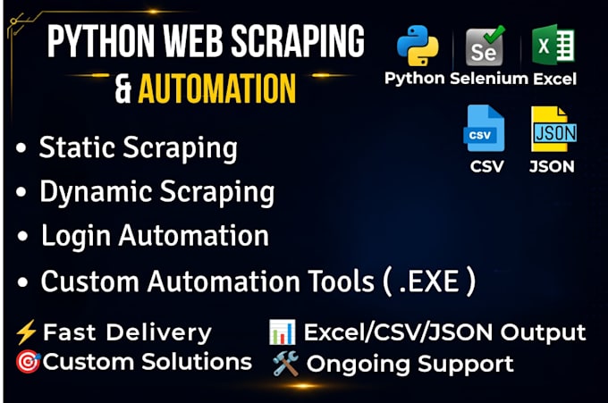 do python web scraping and web automation