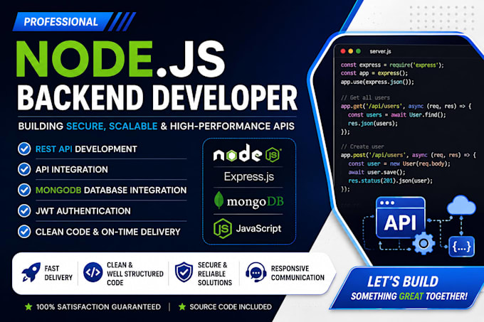 develop rest apis using nodejs expressjs and mongodb