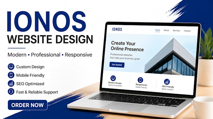 design responsive ionos website business website hosting setup on page SEO GEO