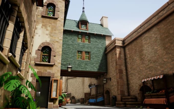 realistic 3d game environment in unreal engine ue5 level design