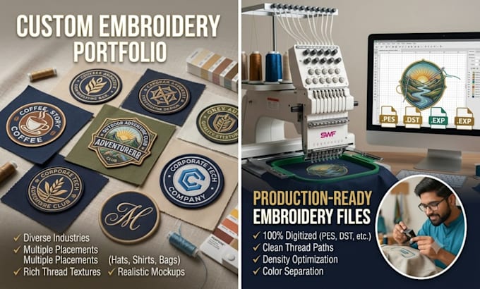 digitize your logo for embroidery dst pes files