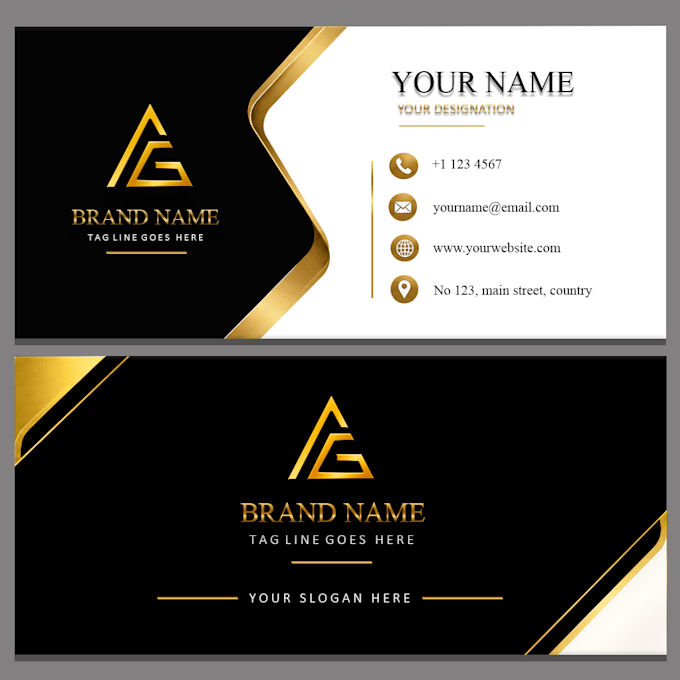 do luxury minimal business card design