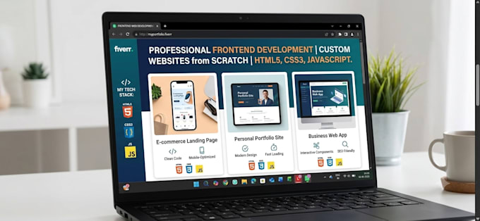 build a responsive frontend website using HTML CSS and javascript