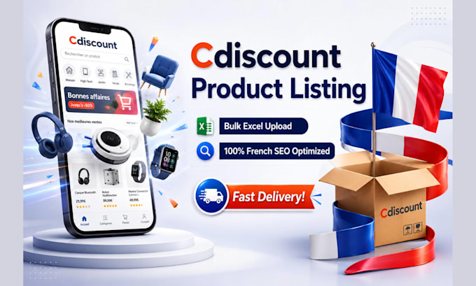 upload bulk product listing on cdiscount marketplace via excel or API