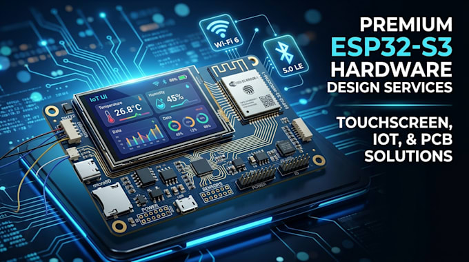 design esp32s3 touchscreen pcb iot devices smart electronics solutions