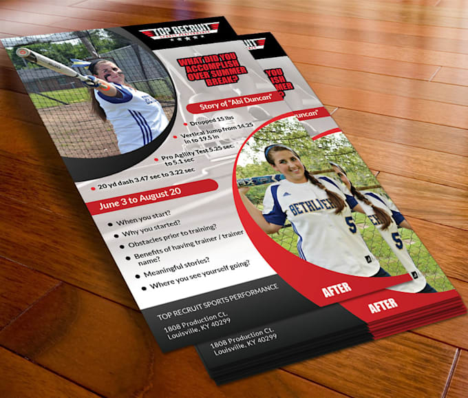 design a professional flyer, leaflet, or poster
