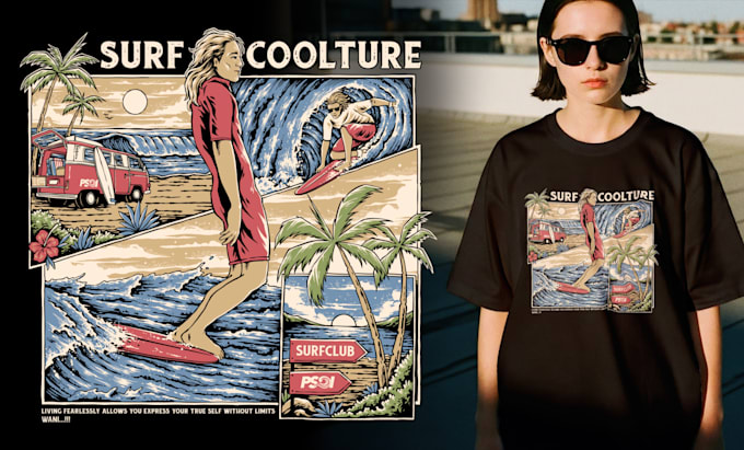 create illustration for your apparel or brand