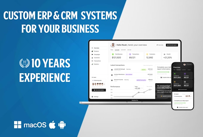 custom erp and CRM systems for your business