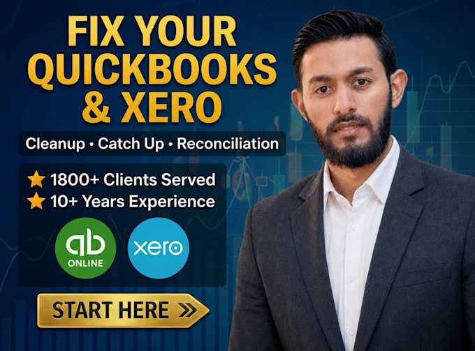 do bookkeeping using quickbooks online, xero and excel