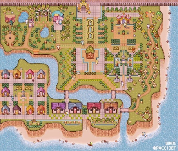 create 8bit 16bit pixel art background tileset tilemap parallax top down scene