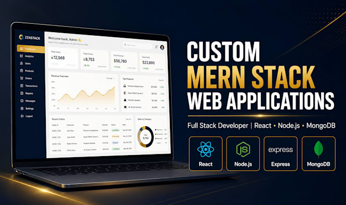build a custom full stack web application using the mern stack