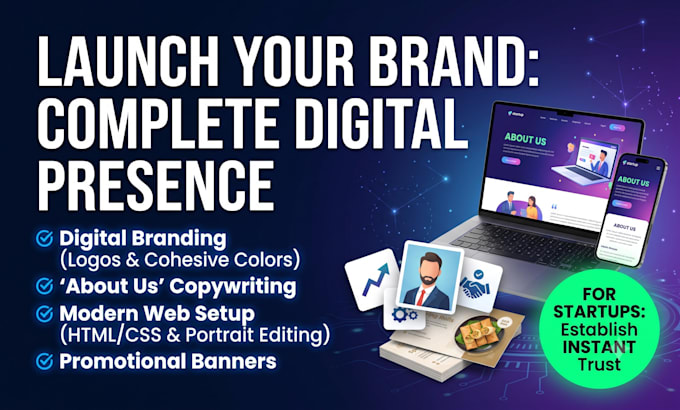build your startup web presence and digital brand identity