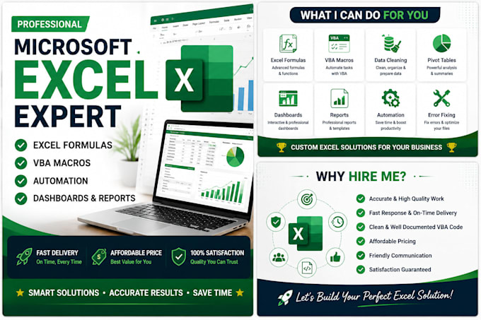 clean, format and organize microsoft excel spreadsheets