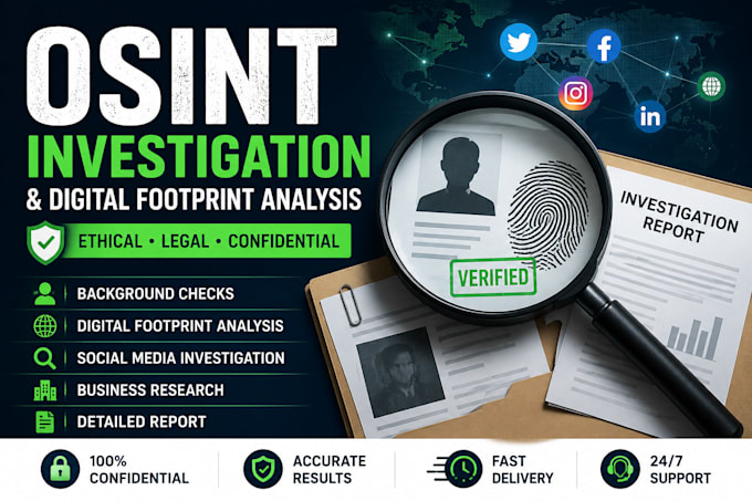 do osint investigation and digital footprint analysis